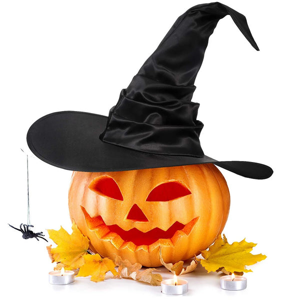 Foldable Black Wizard Hat