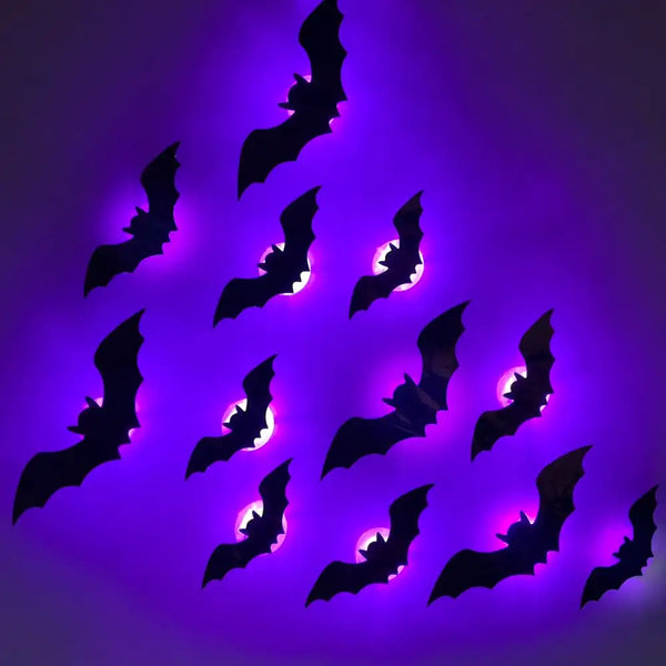 Spooky Bat LED Wall Lights