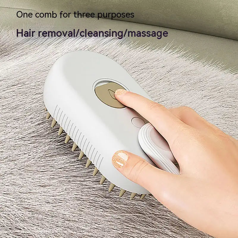 3-in-1 Cat & Dog Steam Brush for Grooming