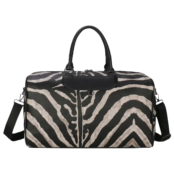 Zebra Pattern Duffels Bag