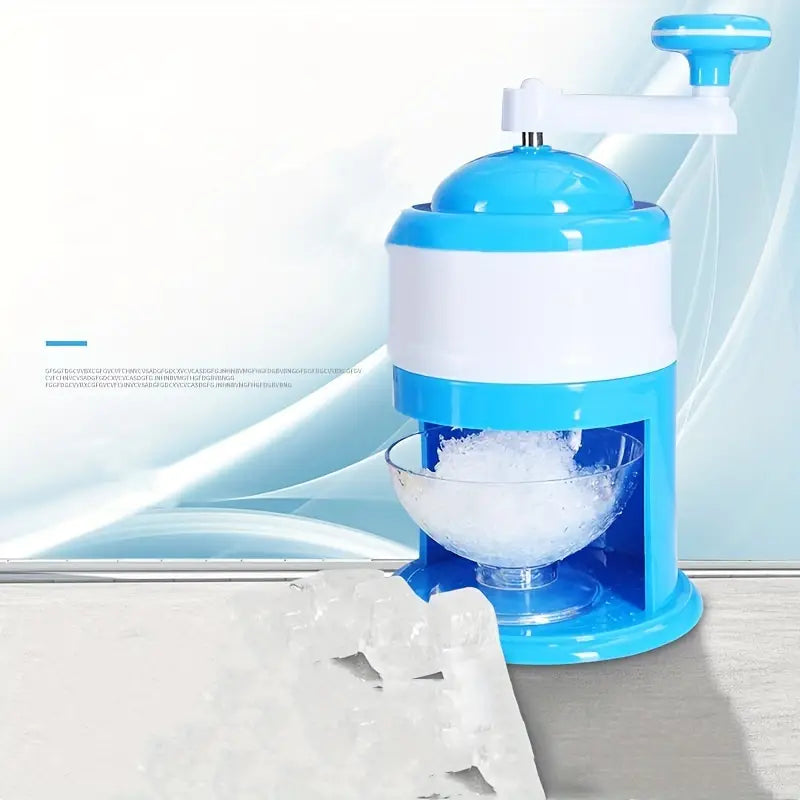 Portable Hand Crank Ice Crusher & Snow Cone Maker