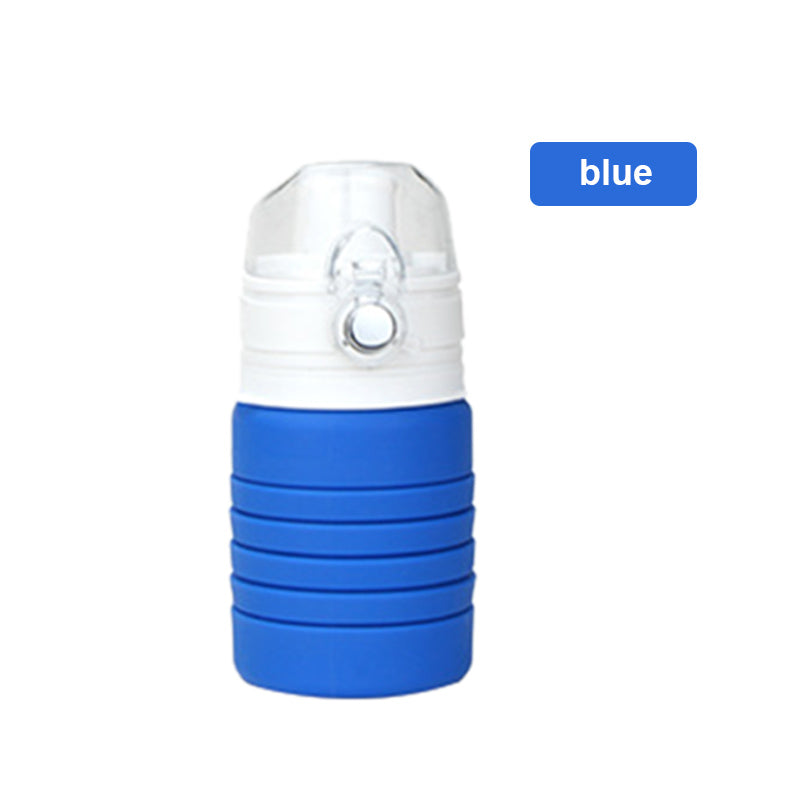 Silicone Folding Sports Collapsible Water Bottle Portable Travel Hiking Camping Cycling Climbing Expandable Drink Bottle Hot Sal