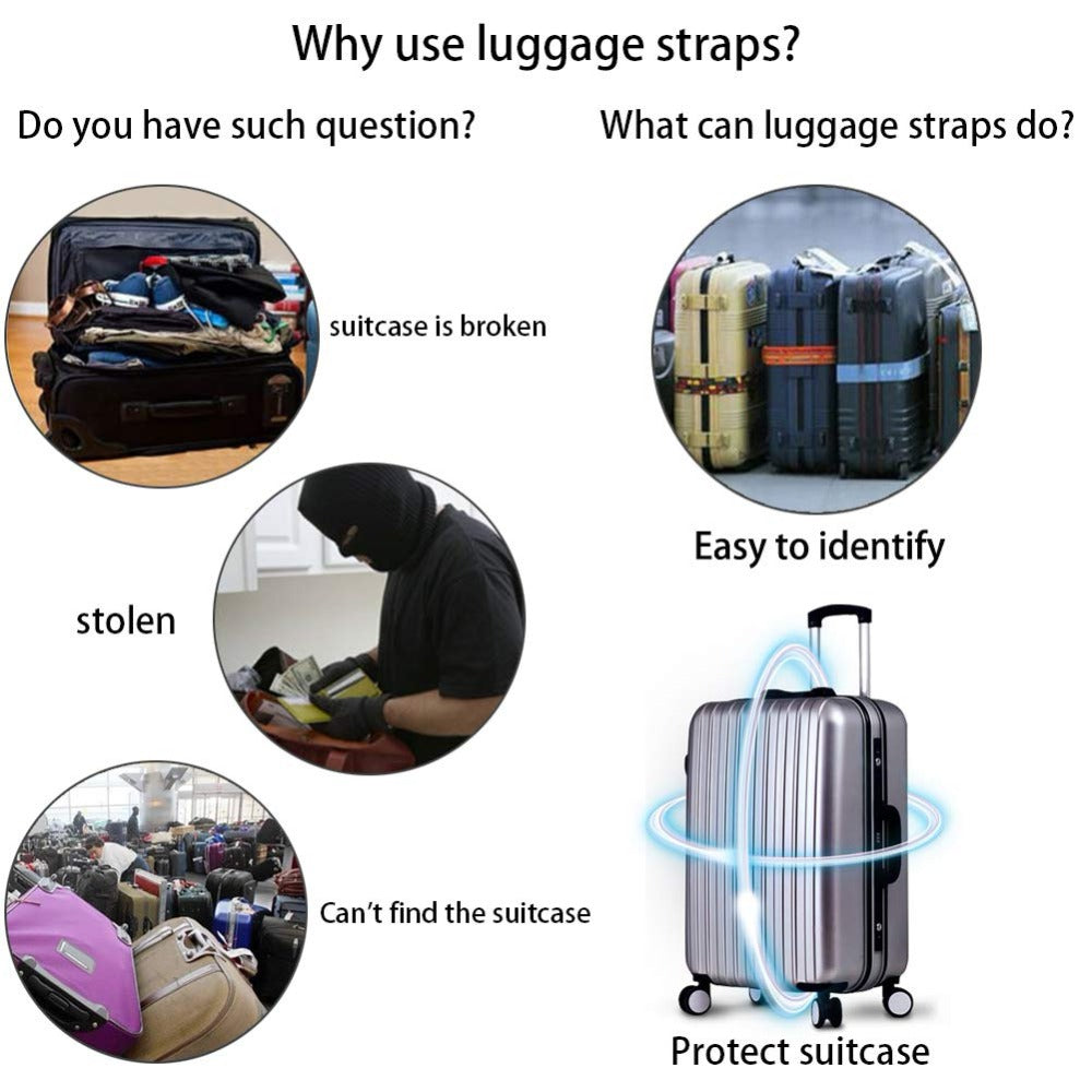 Nylon Luggage Straps Locks