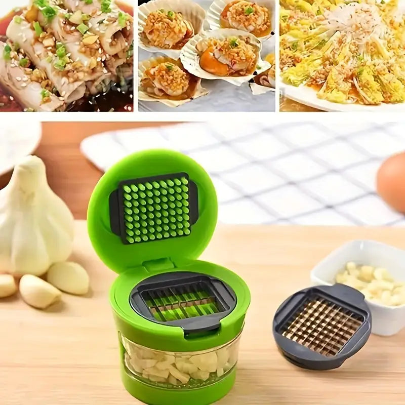 Odor-Free Garlic Crusher with Stainless Steel Blade