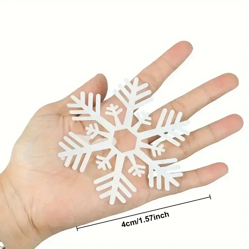 Reusable Christmas Snowflake Window Clings