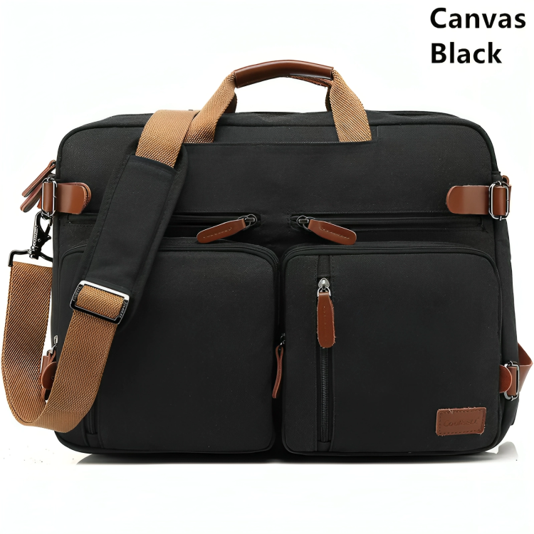 Laptop Bag Convertible Backpack Bussiness Office Briefcase Shoulder Bag Messenger Bag Computer and Tablet Carrying Case for Men and Women Work School Travel