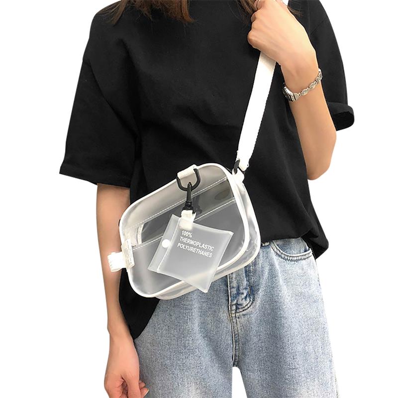 Messenger bag transparent pouch