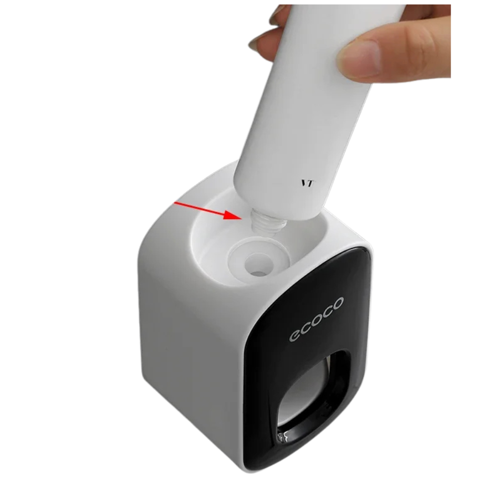 ECOCO Automatic Toothpaste Dispenser & Toothbrush Holder - Wall Mount
