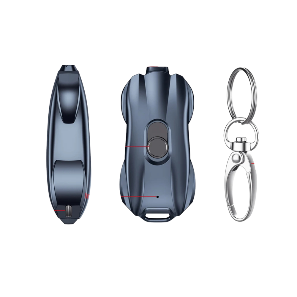 Portable 1500mAh Keychain Power Bank with Type-C for iPhone Devices