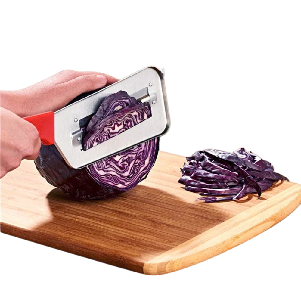 Kitchen Knife Cabbage Shredder & Onion Slicer - Vegetable Cutter with Double Blade
