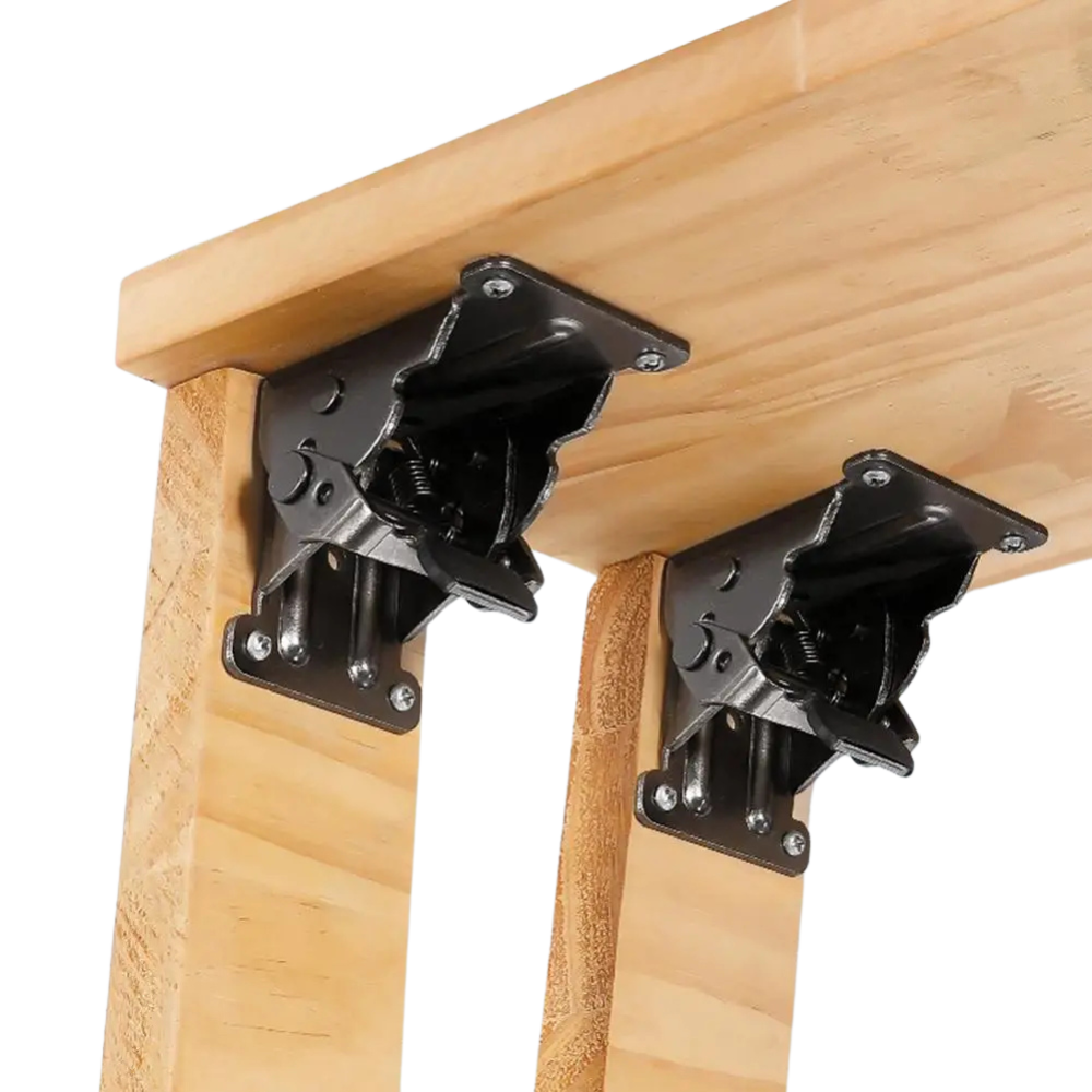 90-Degree Self-Locking Folding Hinge with Screws