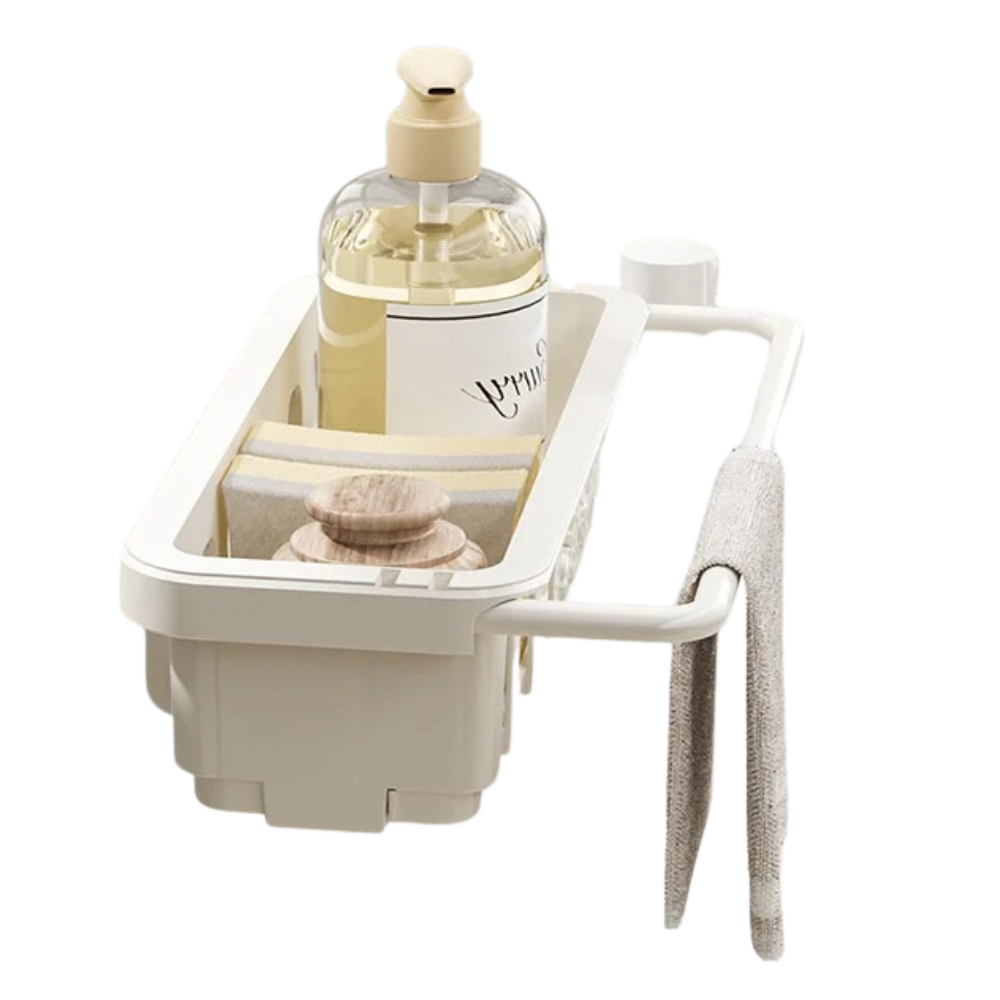 Multifunctional Suction Cup Dishwashing Sponge Holder - Hanging Sink Storage Rack