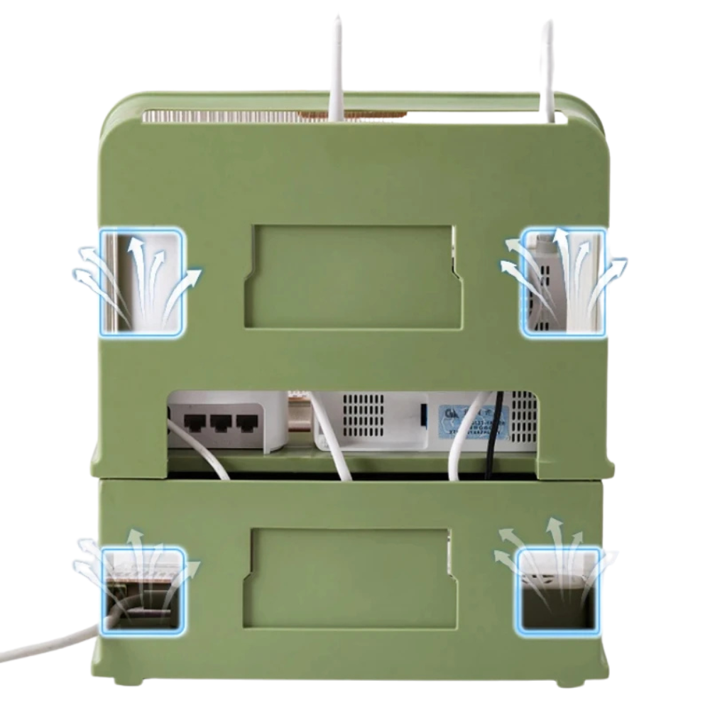 Wireless Router Storage & Cable Organizer Box