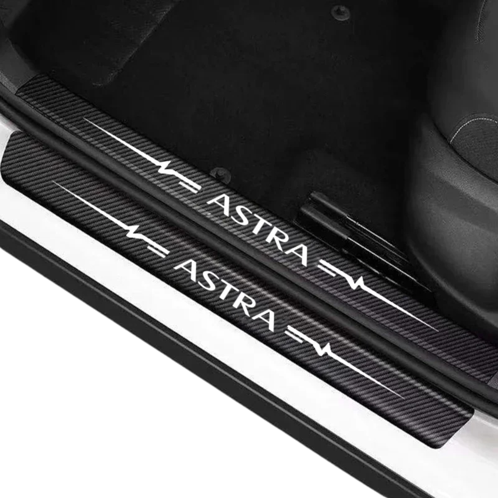 Opel Astra Carbon Fiber Rear Sill Protector
