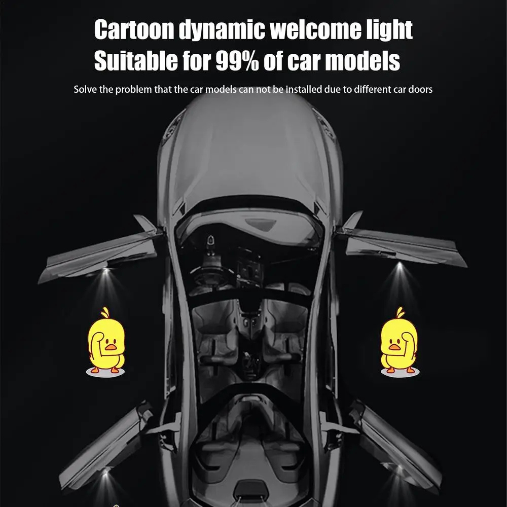 Animated 3D Car Door Welcome Light