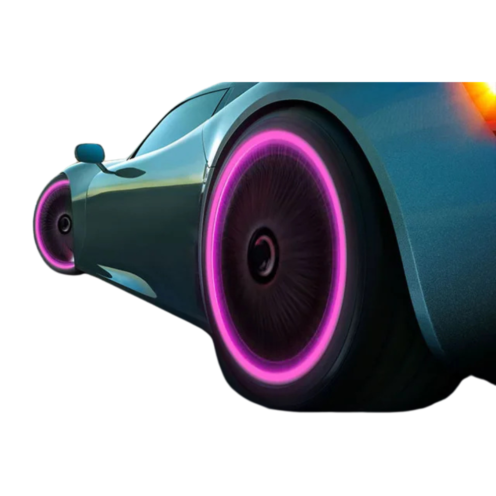 Luminous Tire Valve Caps (4-Pack)