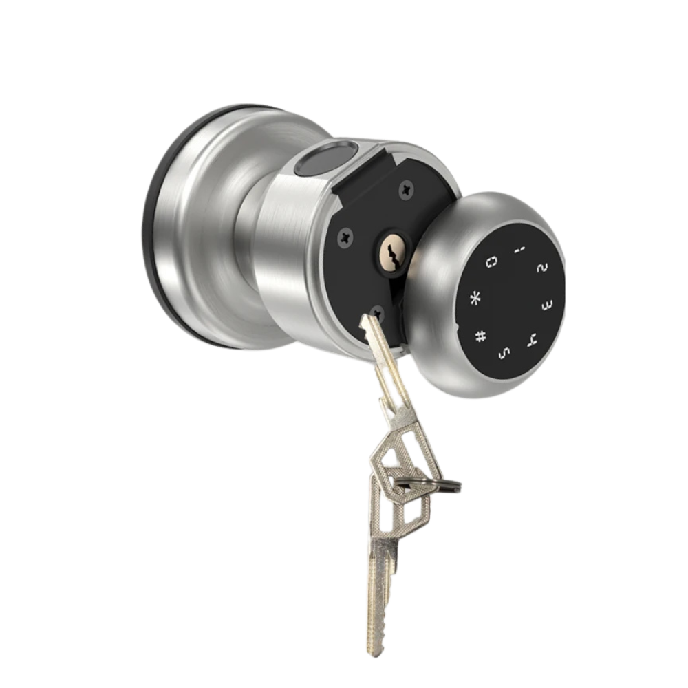 Smart Fingerprint Door Knob with Keypad
