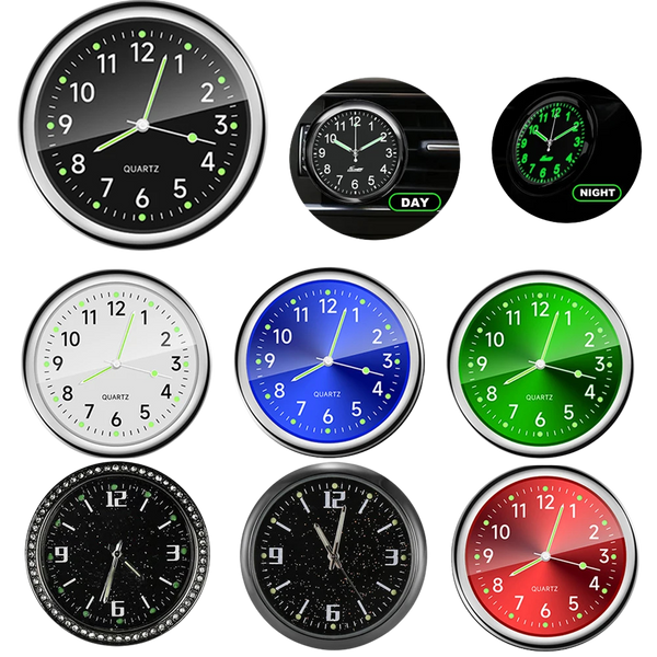 40MM Luminous Car Dashboard Clock – Waterproof Mini Quartz Clock