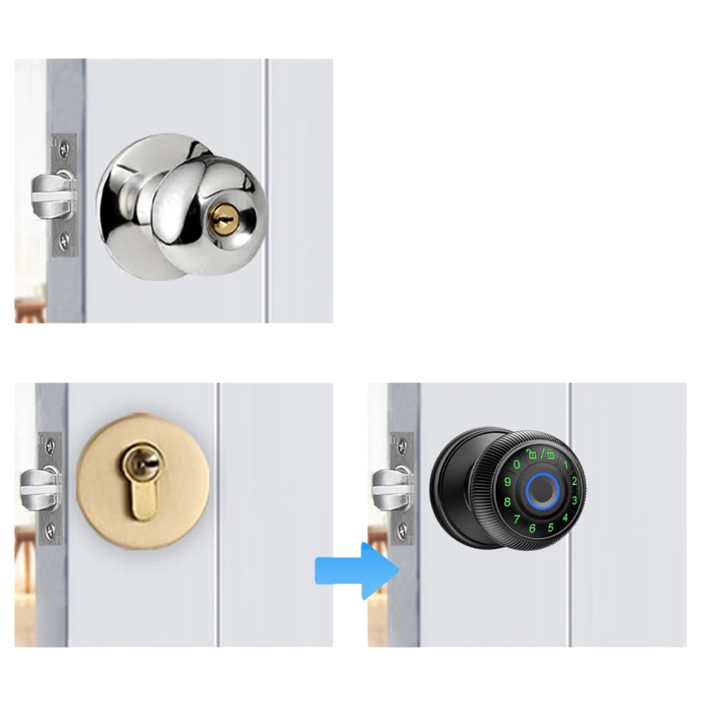 Smart Fingerprint Door Lock with Tuya App Control