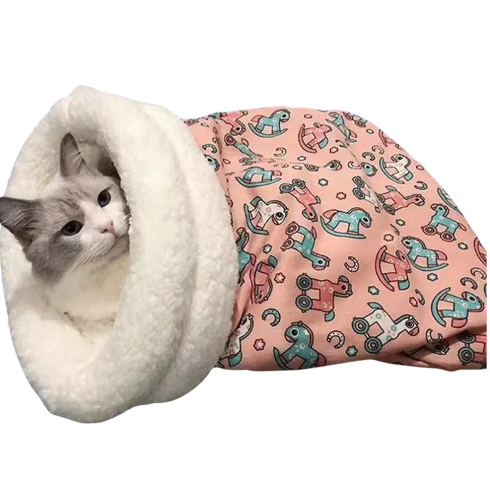 Warm and Cozy Cat Sleeping Bag Nest