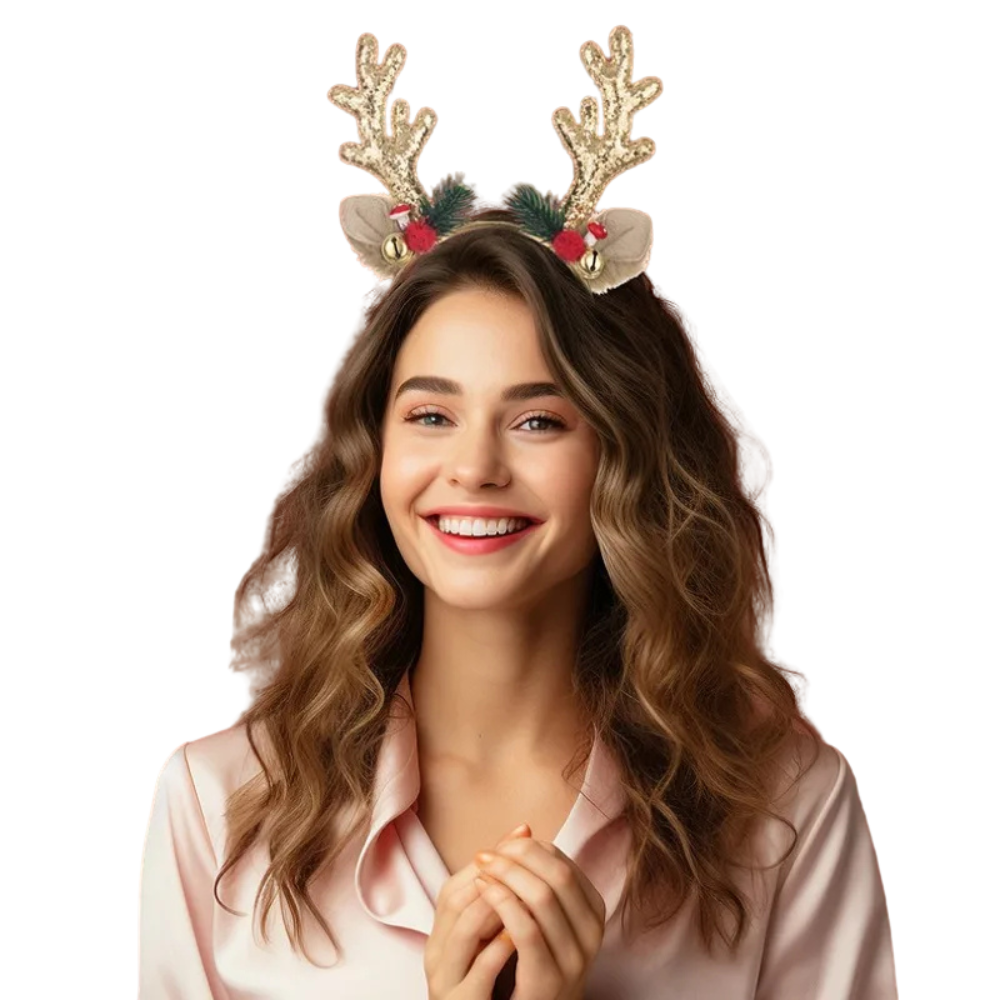 Sparkling Reindeer Antler Christmas Headbands