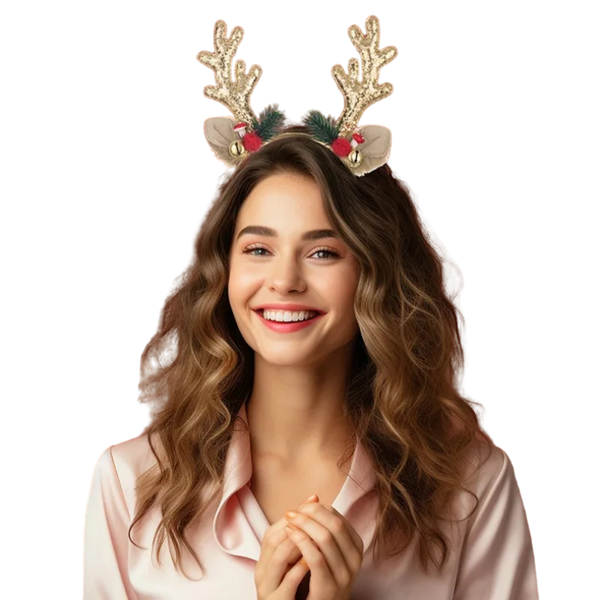 Sparkling Reindeer Antler Christmas Headbands