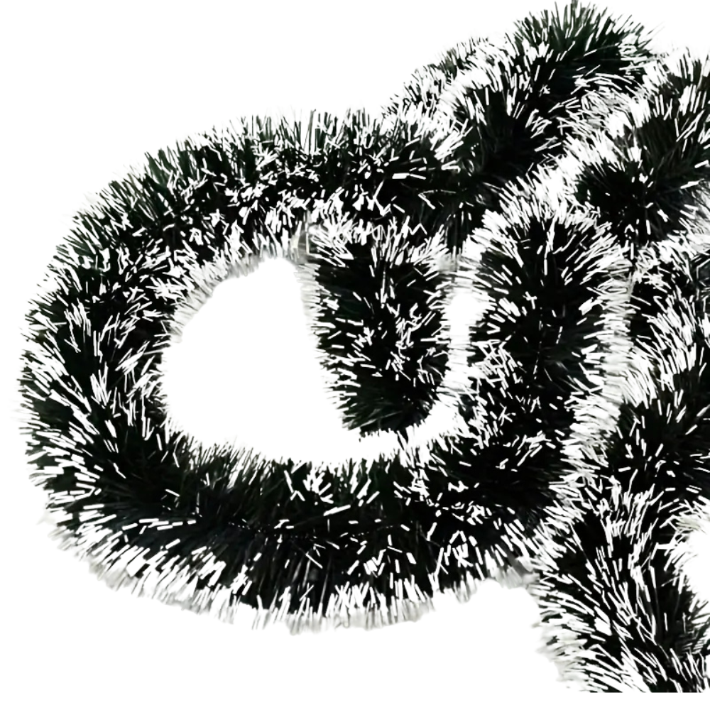 Christmas Tree Garland Green Cane Ribbon