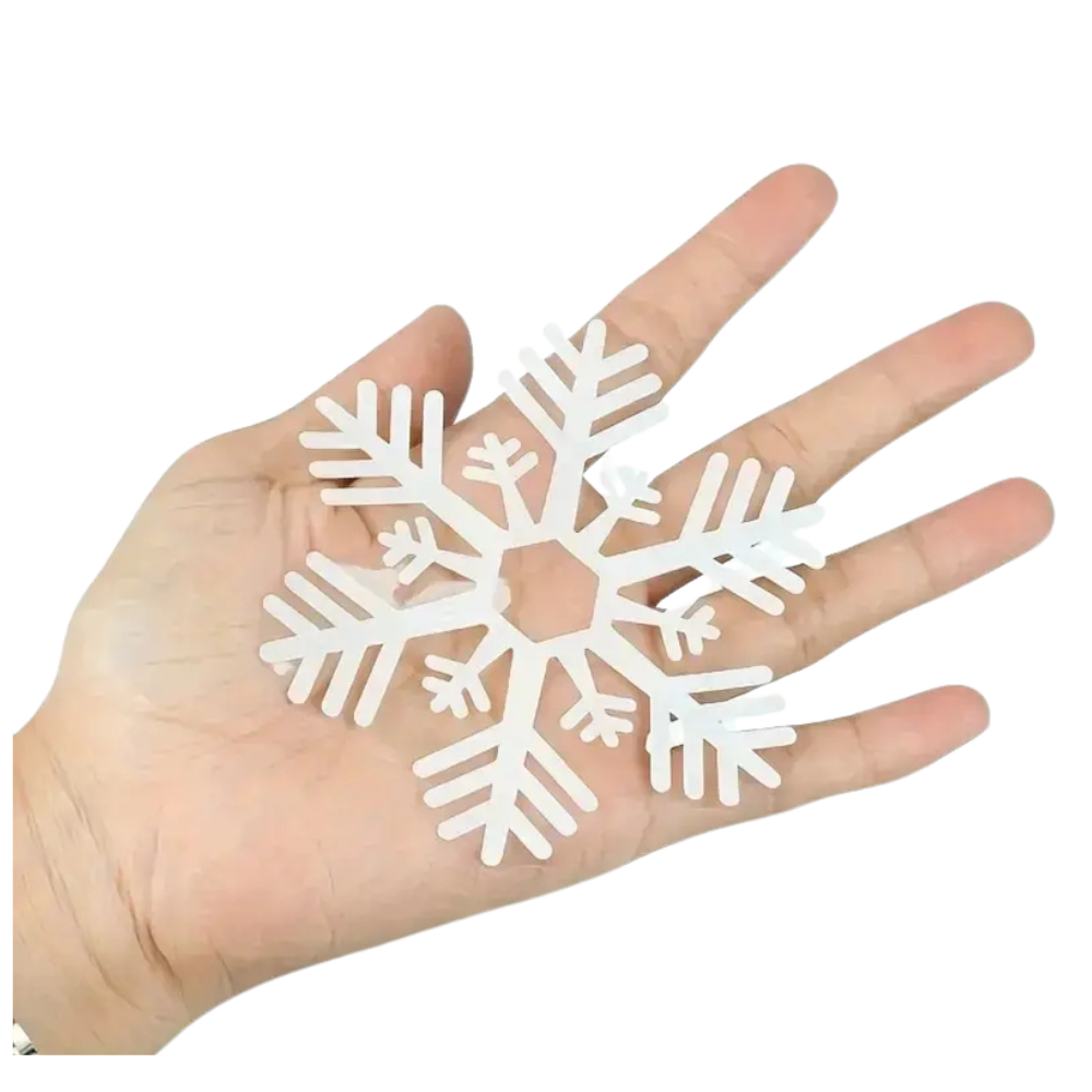 Reusable Christmas Snowflake Window Clings