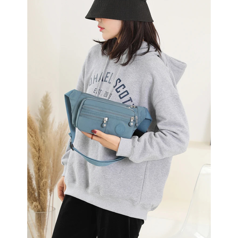 Korean Style Crossbody Nylon Waist Pack