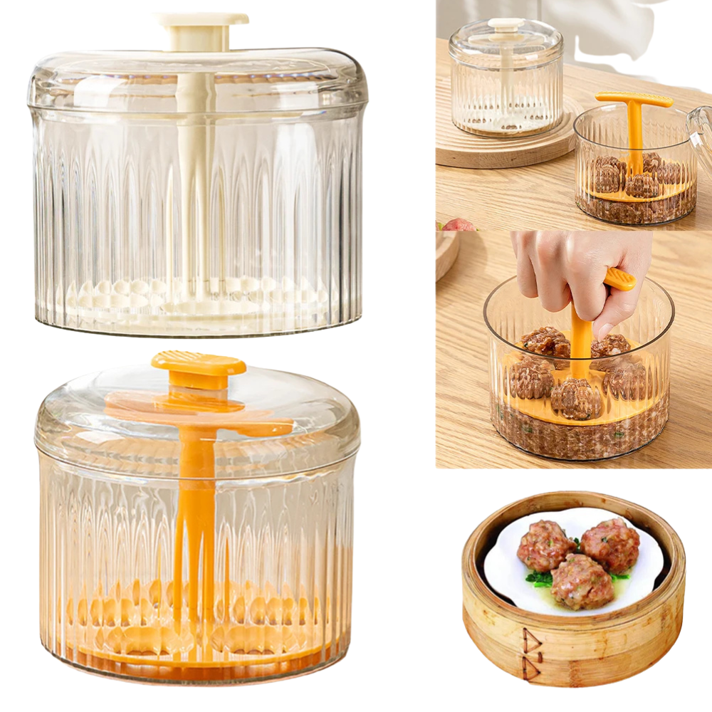 Translucent Manual Meatball Maker - 5 Balls at a Time