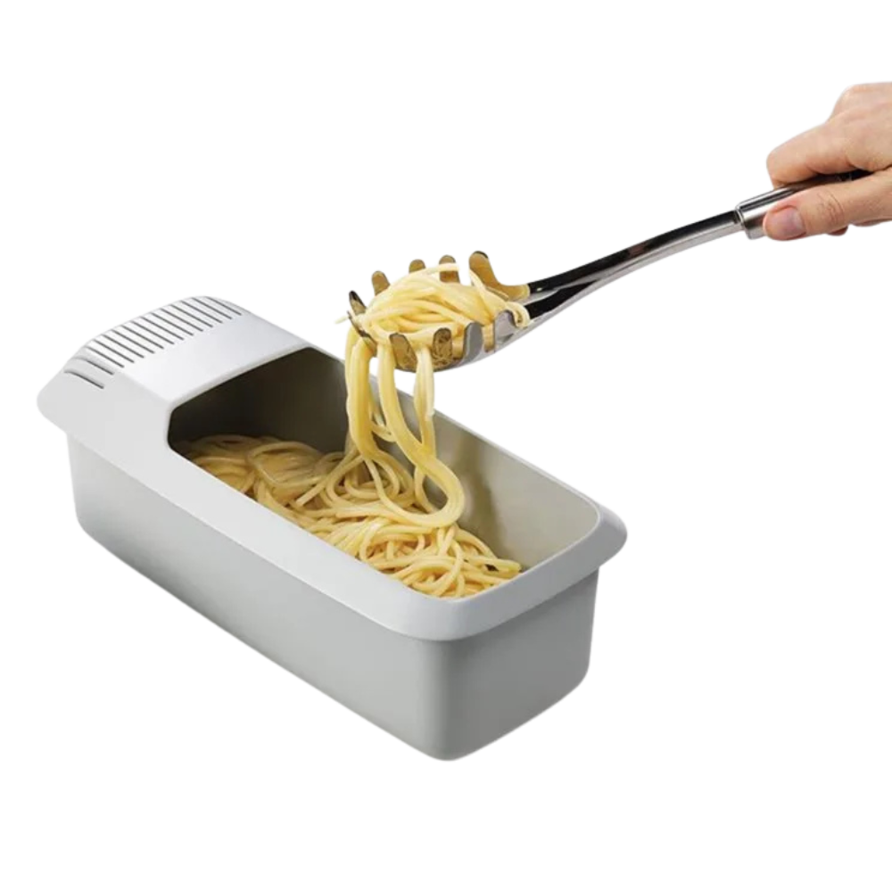 Microwave Pasta Cooker with Strainer – Eco-Friendly Kitchen Accessory