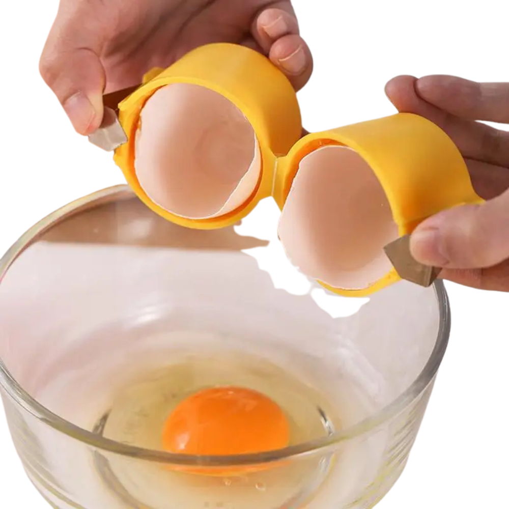 Creative Egg Opener & White Separator Tool – Eggshell Breaker and Cutter