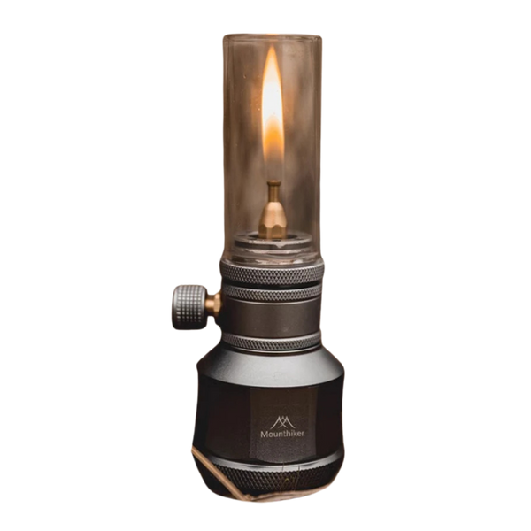 Portable Windproof Gas Candle Lamp for Outdoor Activities