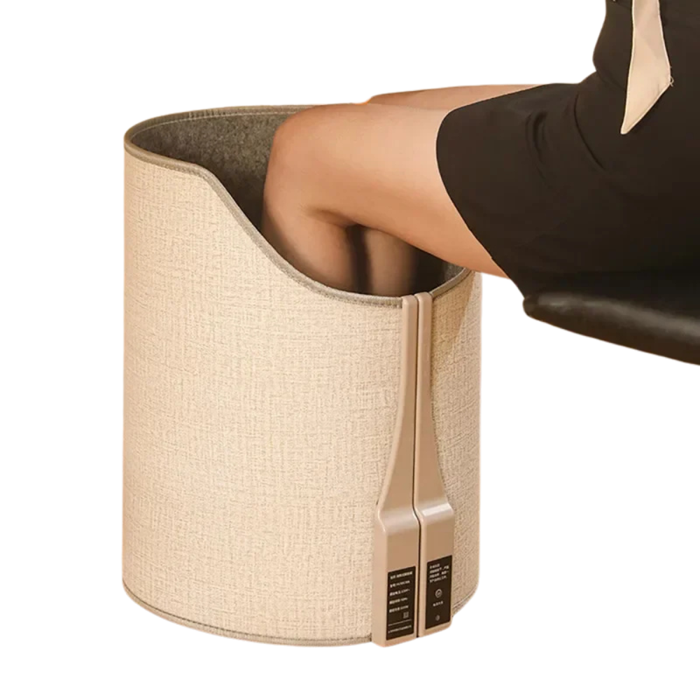 Folding Electric Foot and Leg Warmer with Adjustable Thermostat
