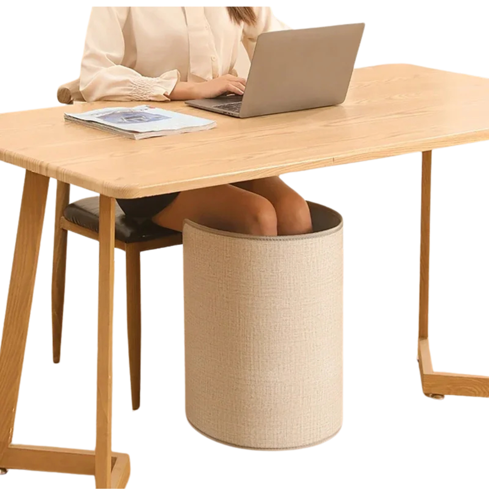 Folding Electric Foot and Leg Warmer with Adjustable Thermostat