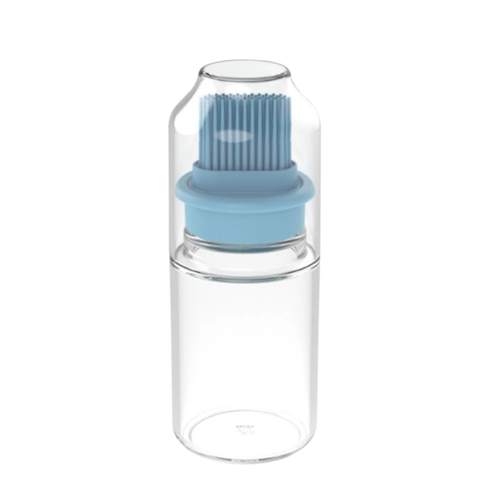 3Pcs Portable Oil Bottle with Silicone Brush for BBQ and Baking