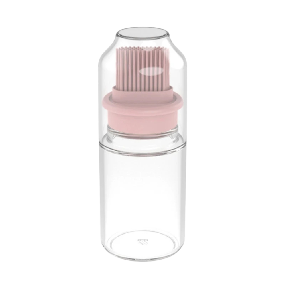 3Pcs Portable Oil Bottle with Silicone Brush for BBQ and Baking