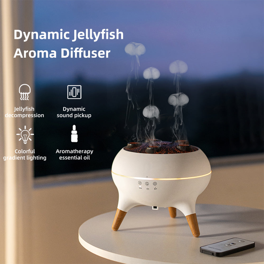 ELITORY™- 3D JELLYFISH FLAME AROMATHERAPY DIFFUSER