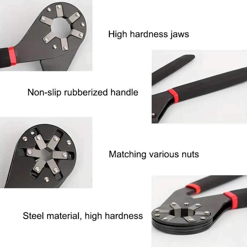 Magic Flex Head Adjustable Wrench - Universal Hex Spanner