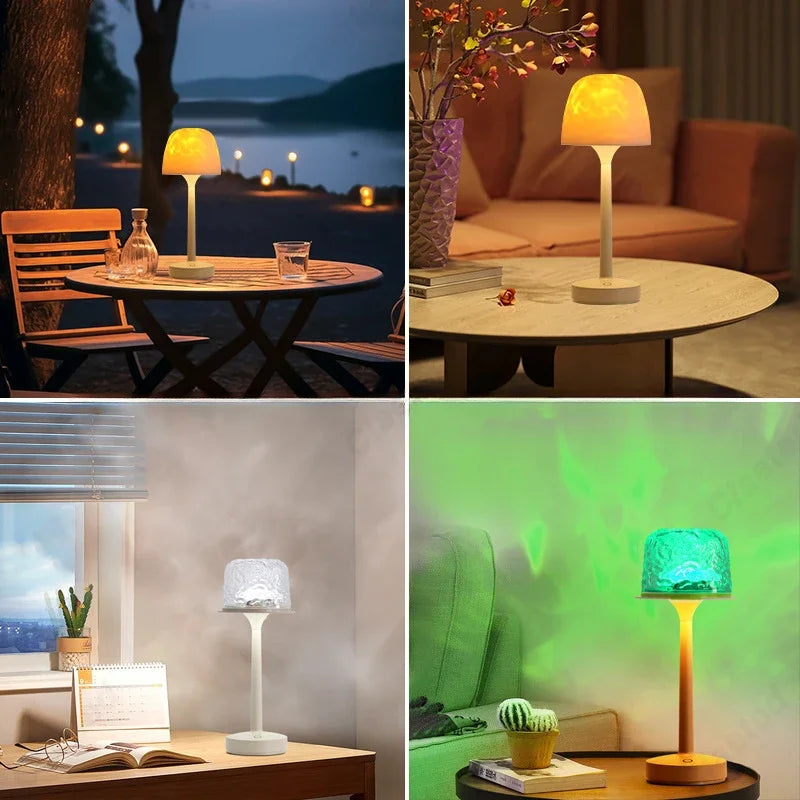 FLEXSAC™-LED CRYSTAL RIPPLE TABLE LAMP