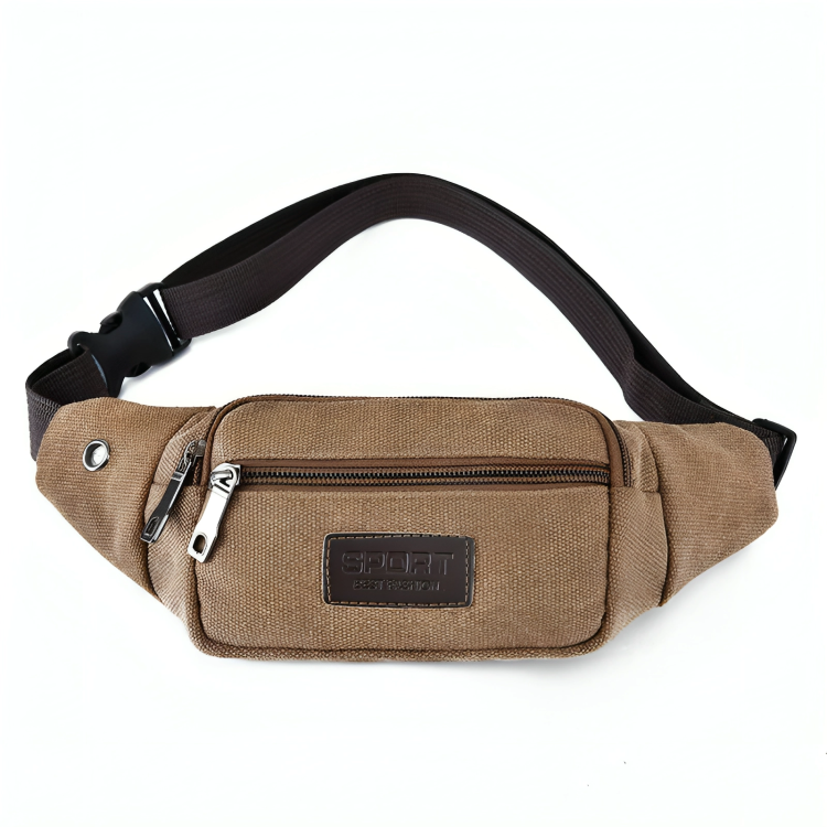 Casual Canvas Waist Bag Waist Bag Mobile Phone Bag Banana Bag Fanny Pack Men Creek