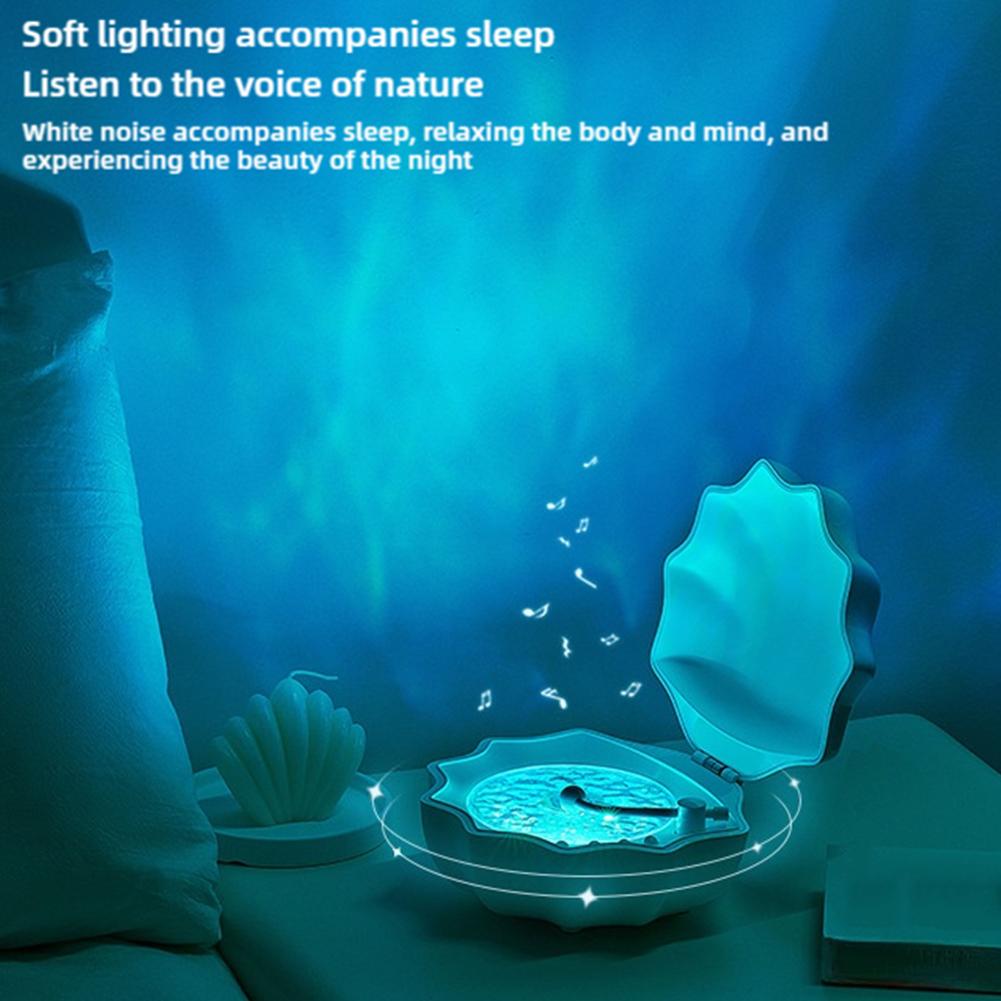 FLEXSAC™-LED SEASHELL AROMATHERAPY DIFFUSER & SPEAKER