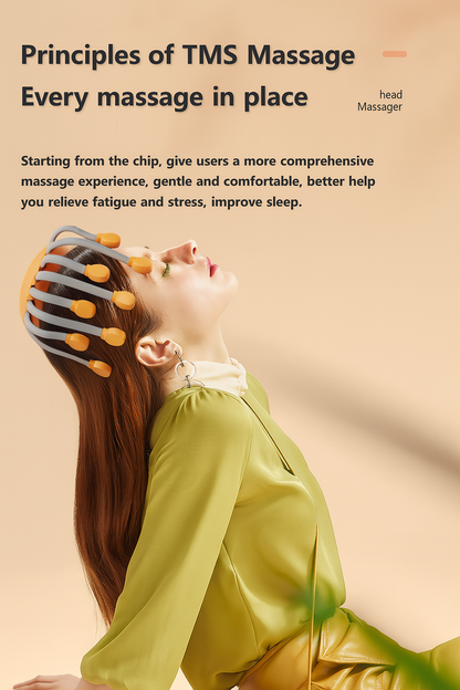 ELITORY™ – RED LIGHT HEAD MASSAGER OCTOPUS WITH 20 NODES