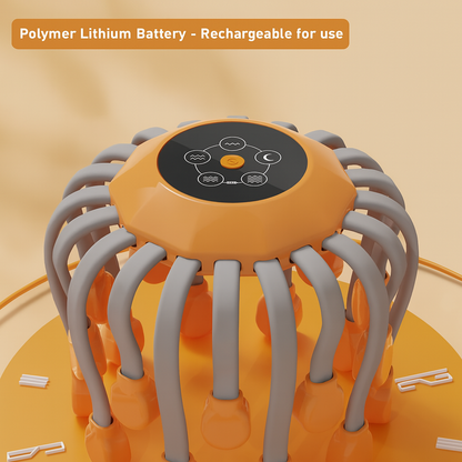 ELITORY™ – RED LIGHT HEAD MASSAGER OCTOPUS WITH 20 NODES