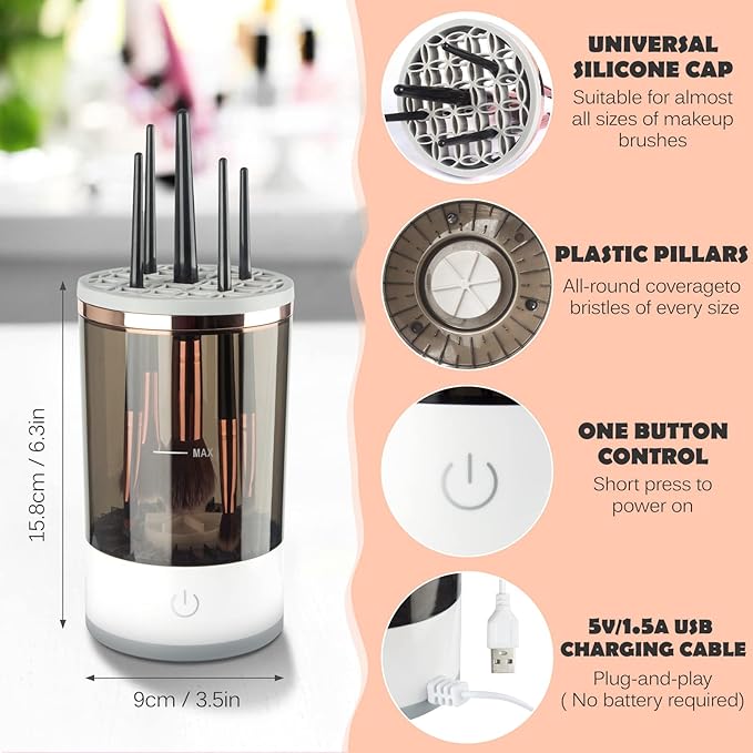 FLEXSAC™-Electric Makeup Brush Cleaner