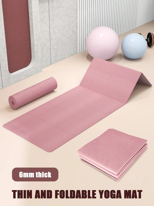 4mm TPE Foldable Yoga Mat – Dual-Sided Non-Slip Fitness Mat