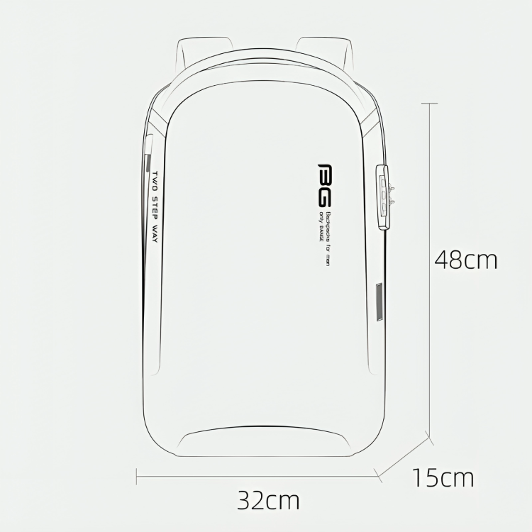 Backpack placed in office desk setting