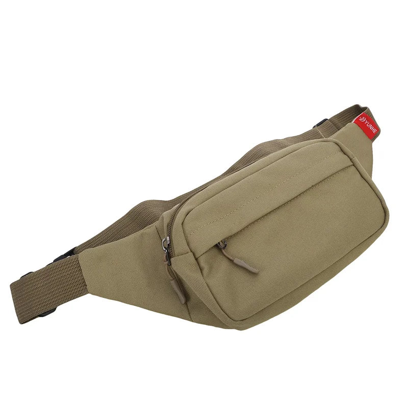 Unisex Canvas Waist Bag – Small Crossbody Fanny Pack for Men and Women
