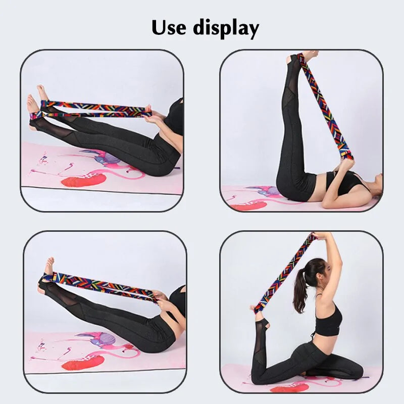 Durable Cotton Adjustable Yoga Mat Strap