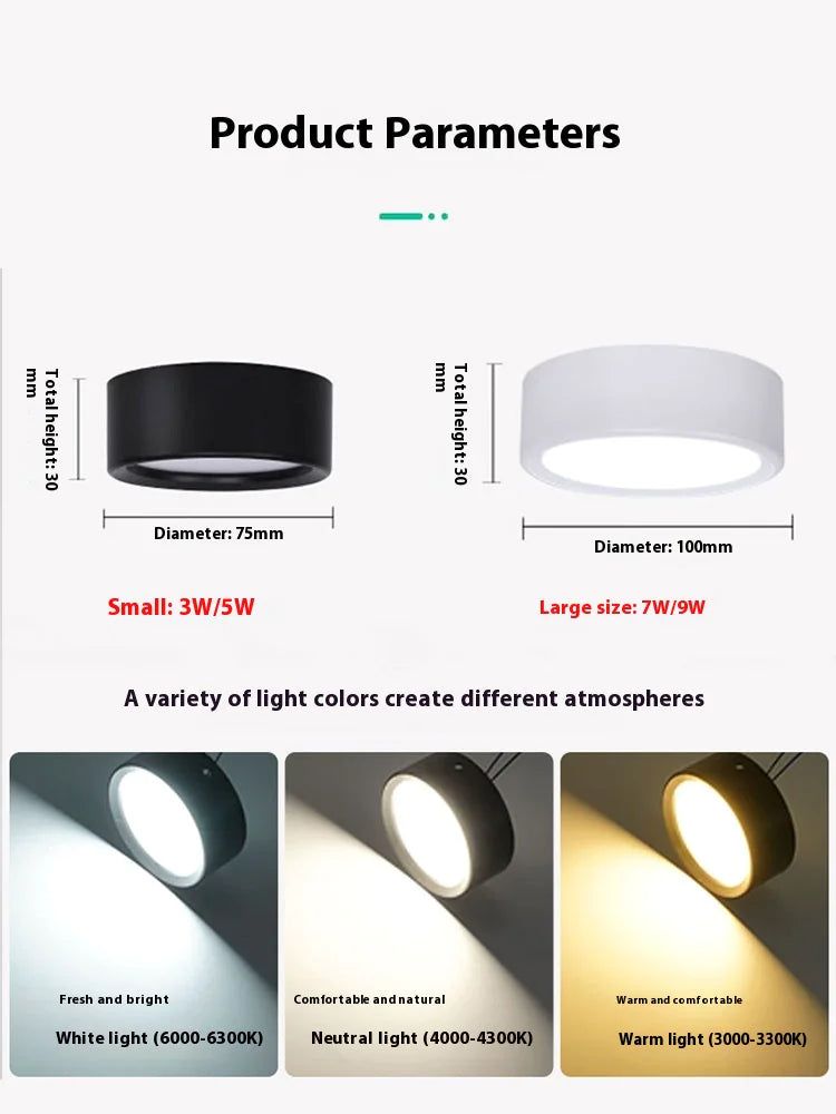 Non-Perforated Ceiling Light